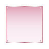 Sticker pink glass vector isolated object