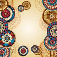 Vector abstract floral decorative background N35