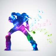 Rock Star playing Guitar