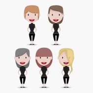 Group of people set N2