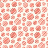 Seamless pattern with hand drawn circle elements N4