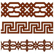 Oriental geometrical seamless borders N2