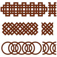 Oriental geometrical seamless borders N3