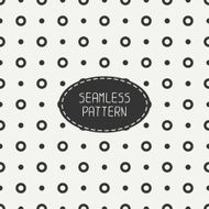 Geometric seamless polka dot pattern with circles Wrapping paper Tiling