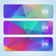 Abstract vector header banners N106