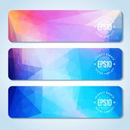 Abstract vector header banners N108
