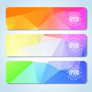 Abstract vector header banners N112