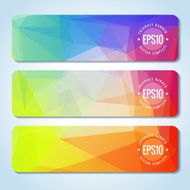 Abstract vector header banners N113
