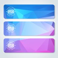 Abstract vector header banners N114
