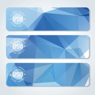 Abstract vector header banners N116