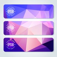 Abstract vector header banners N118