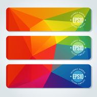 Abstract vector header banners N121