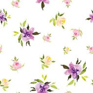 Watercolor flower pattern N134
