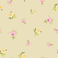Watercolor flower pattern N135