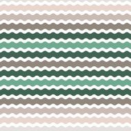 Wave green brown gradient background seamless pattern Vector