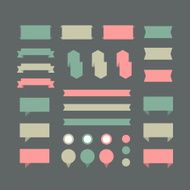 Vector set of design elements N3