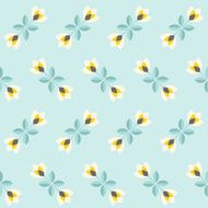 Seamless floral patern with abstract flowers N14