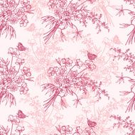 Romantic floral pattern N2