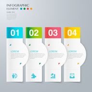 modern vector abstract step lable infographic elements N36