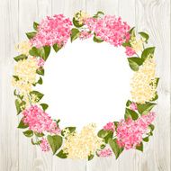 Wreath of syringe twigs