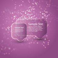 Purple Glossy Speech Bubble