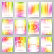 Set of abstract bright background Vector illustration for modern design N2