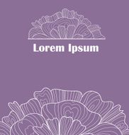 Floral background greeting card N2