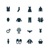 clothes icons set N4