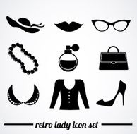 Retro lady accessories