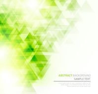 Abstract polygonal triangles poster N4