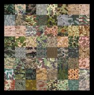 Seamless set of camouflage pattern vector