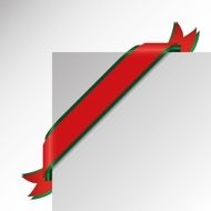 Stylish Corner Ribbon