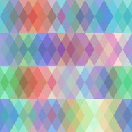 Abstract seamless pattern with colored rhombus spectrum effect Vector