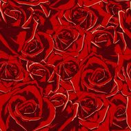 Seamless flowers pattern with roses