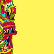Seamless pattern background with bright abstract ornaments