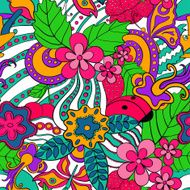 Abstract psychedelic seamless pattern N3