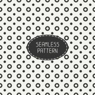 Geometric seamless polka dot pattern Circles Wrapping paper Tiling Peas