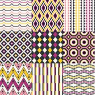 seamless abstract geometric pattern set N2