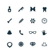 beauty glamour icons set N4