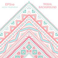 Tribal ethnic corner pattern Vector illustration N4