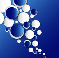 white blue circles