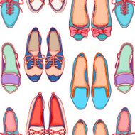 Seamless background with shoes - 2