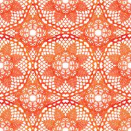 Seamless pattern Elegant lacy watercolor doilies N6