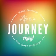 Retro styled summer calligraphic design card N8
