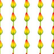 Watercolor seamless floral pattern N14