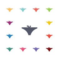 underwear flat icons set