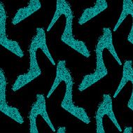 Seamless pattern with high heels shoes N3