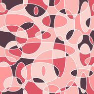 Modern seamless pattern with colorful ovals