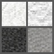 Seamless geometrical abstract backgrounds Vector illustration