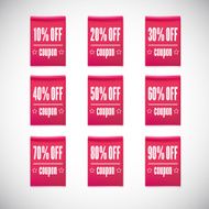 Sale clothing labels set of discounts N4